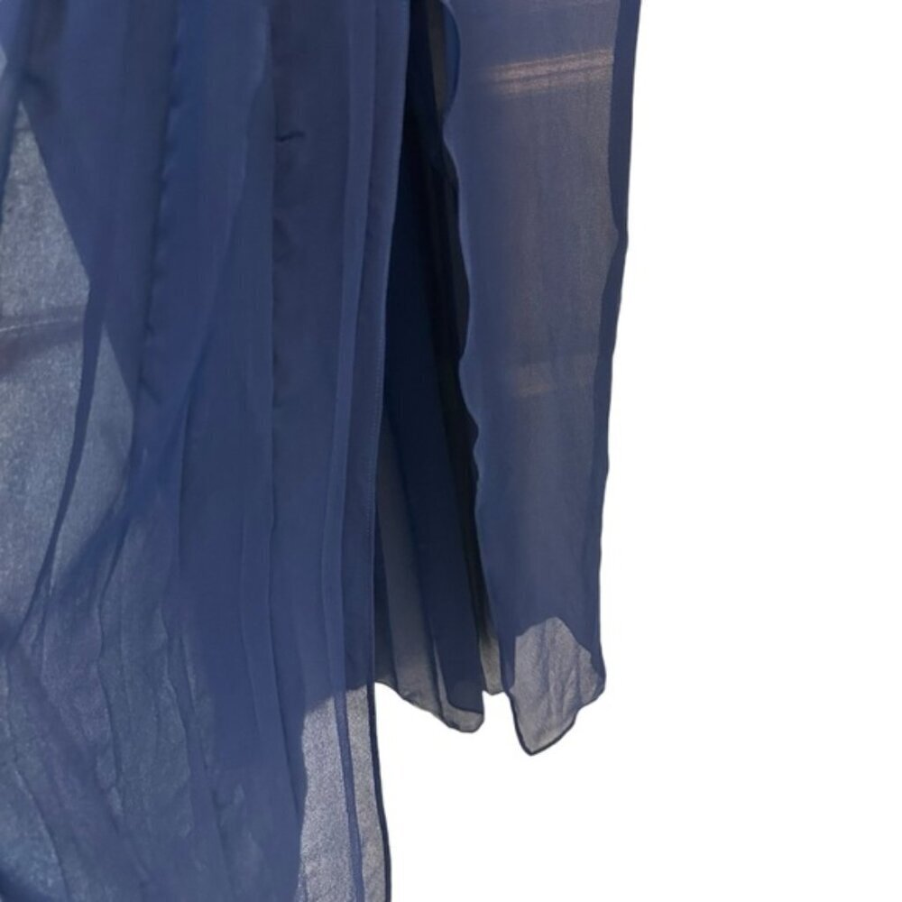 Kirna Zabete | Navy & Black Detail Maxi Dress Size 2 - Picture 5 of 11